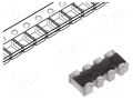 Resistor network: Y; SMD; 33Ω; ±5%; No.of resistors: 4; -55÷155°C YAGEO YC124-JR-0733RL