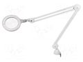 Desk magnifier; with backlight; 3dpt,5dpt; Ø127mm; Ø5"; 8W; 6000K DAYLIGHT COMPANY DL-OMEGA5