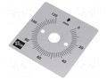 Scale for mechanical timer; Range of val: 0÷120min FAUCIGNY INSTRUMENTS S2H
