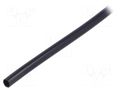Insulating tube; PVC; black; -20÷125°C; Øint: 2.5mm; L: 1000m SIGI PVC125-2.5-BK-1000