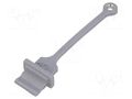 Protection cap; Application: USB A socket; grey; MUSB AMPHENOL COMMUNICATIONS SOLUTIONS MUSB2A111014BP