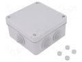 Enclosure: junction box; X: 113mm; Y: 113mm; Z: 58mm; wall mount SPELSBERG HP100-L