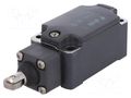 Limit switch; rubber seal,steel roller Ø13mm; NO + NC; 10A; IP67 PIZZATO ELETTRICA FP515