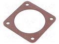 Socket gasket; IP67; size 20; flange (4 holes); CM HIRSCHMANN CM02D20