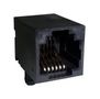 MODULAR CONN, R/A JACK, 6P2C, 1PORT, TH RJE0112001