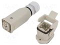 Connector: HDC; male + female; 10A; 400V; Han Kit; PIN: 5; 4+PE; M20 HARTING 10200040002