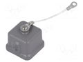 Protection cover; size 3A; Han; for latch; with extra seal; metal HARTING 09200035425