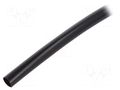 Insulating tube; PVC; black; -20÷125°C; Øint: 5mm; L: 10m; UL94V-0 SIGI PVC125-5-BK-10