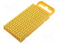 Markers; Marking: 4; 4.3÷5.3mm; polyamide; yellow; -40÷85°C; WIC HELLERMANNTYTON WIC3-4-PA-YE-C1
