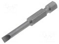 Screwdriver bit; slot; 4x0.5mm; Overall len: 50mm; PROFESSIONAL WIHA WIHA.01791