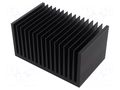 Heatsink: extruded; grilled; black; L: 100mm; W: 160mm; H: 82mm FISCHER ELEKTRONIK SK627/100/SA