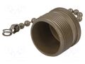 Protection cover; male; external thread,threaded joint; olive AMPHENOL 97-60-18P