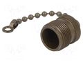 Protection cover; external thread,threaded joint; olive; 97 AMPHENOL 97-60-10P