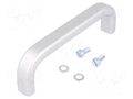Holder; aluminium; grey; H: 39mm; L: 130mm; W: 15mm; handle MENTOR MR-277.3