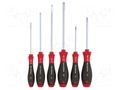 Kit: screwdrivers; Phillips,slot; SoftFinish®; 6pcs. WIHA WIHA.302HK6SO