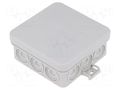 Enclosure: junction box; X: 85mm; Y: 85mm; Z: 37mm; polypropylene PP SPELSBERG I-12-L