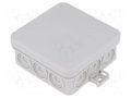 Enclosure: junction box; X: 85mm; Y: 85mm; Z: 37mm; polypropylene PP SPELSBERG I-12-L