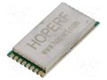 Module: transceiver; RF; FSK,GFSK,GMSK,LoRa,MSK,OOK; 169MHz; SMD HOPE MICROELECTRONICS RFM98PW-169S2