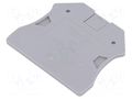 End plate; UT; grey; polyamide PHOENIX CONTACT D-UT2.5/10