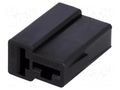 Terminals cover; female; ways: 2; black; FASTIN-FASTON TE Connectivity 180907-5