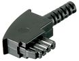 TAE-F male with Cable Protector, black 50247