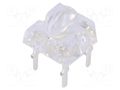 LED Super Flux; white cold; oval; 7.62x7.62mm; 12000÷14400mcd OPTOSUPPLY OSW54LZG71D