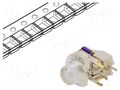 Microswitch TACT; SPST-NO; Pos: 2; 0.05A/12VDC; THT; LED; blue; ML3 DIPTRONICS ML3-AG2HB-CT-V-R