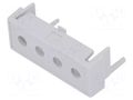 Terminals cover; grey; Holes no: 4; 7.65mm ITALTRONIC IT-P05020207T.BL
