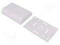Enclosure: wall mounting; X: 80mm; Y: 120mm; Z: 25mm; ABS; white ITALTRONIC IT-61.6041000