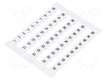 Marker; horizontal; white; 5mm; Marking: 1-50 WEIDMÜLLER DEK5-FW1-50