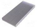 Heatsink: extruded; grilled; natural; L: 200mm; W: 90mm; H: 17mm; raw FISCHER ELEKTRONIK SK624/200/AL