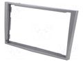 Radio frame; Opel; 2 DIN; silver PER.PIC. RAM-40.152.04