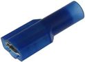 TERMINAL, FEMALE DISCONNECT, 0.25", CRIMP, BLUE FDI14-250Q