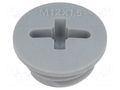 Stopper; M12; 1.5; IP54; polyamide; dark grey; SKINDICHT®; 6mm LAPP BLK-GL-M12-R7001
