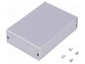 Enclosure: multipurpose; X: 72mm; Y: 103mm; Z: 28mm; AL BOX; grey TEKO 3/A.1