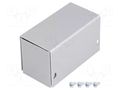 Enclosure: multipurpose; X: 38mm; Y: 72mm; Z: 43mm; AL BOX; aluminium TEKO 1/B.1