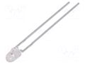 LED; blue; 3mm; 85mcd; 50°; Front: convex; 2.8÷3.8VDC; No.of term: 2 BROADCOM (AVAGO) HLMP-KA45-E0000