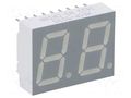 Display: LED; 7-segment; 14.22mm; 0.56"; No.char: 2; green; cathode BROADCOM (AVAGO) HDSP-523G