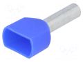 Tip: bootlace ferrule; insulated,double; copper; 2.5mm2; 13mm TE Connectivity 966144-8
