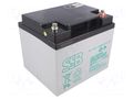 Re-battery: acid-lead; 12V; 40Ah; AGM; maintenance-free; 13kg SSB ACCU-HP40-12/S