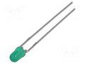 LED; green; 3mm; 2.6mcd; 60°; Front: convex; 1.5÷2.7VDC BROADCOM (AVAGO) HLMP-1503-C0002