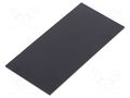 Cover; X: 50mm; Y: 100mm; -20÷60°C; ABS; Cover colour: black; UL94HB GAINTA G1005025L