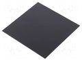 Cover; X: 100mm; Y: 100mm; -20÷60°C; ABS; Cover colour: black; UL94HB GAINTA G10010040L
