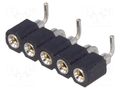 Connector: pin strips; socket; female; PIN: 5; vertical; SMT; 2.54mm CONNFLY DS1002-01-1X05S13