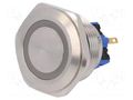 Switch: vandal resistant; Pos: 2; SPDT; 3A/220VAC; 5A/24VDC; IP65 ONPOW V30-21E-12B-S