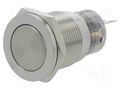 Switch: vandal resistant; Pos: 2; SPDT; 0.5A/220VAC; 1A/24VDC; IP67 ONPOW V19-21PF-S