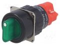 Switch: rotary; Pos: 2; SPST-NO + SPST-NC; 3A/220VAC; 2A/24VDC ONPOW V16-11X-2-12G