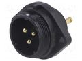 Socket; SP21; male; PIN: 3; IP68; 10A; screw terminal; 500V; 1.5mm2 WEIPU SP2113/P3/2N