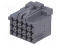 Connector: wire-wire; plug; female; JPT; PIN: 15; for cable; grey TE Connectivity 1-967623-6