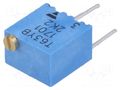 Potentiometer: mounting; multiturn; 2.2kΩ; 250mW; ±10%; linear VISHAY T63YB2K2